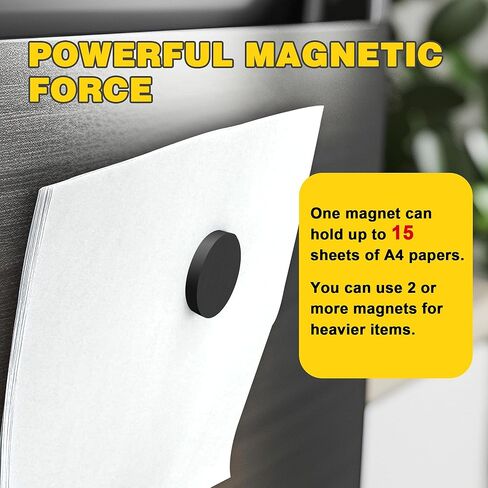 70 قطعة مغناطيس سيراميك دائري للحرف اليدوية، 1.18 × 0.15 بوصة مغناطيس صناعي من الفريت الأسود القوي للثلاجة، DIY، الفصول الدراسية، والمشروعات العلمية in Kuwait