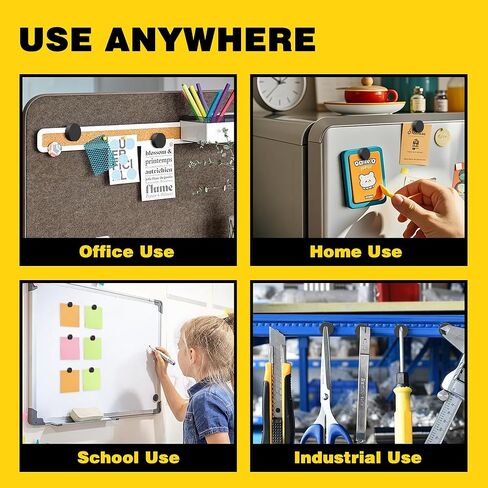 70 قطعة مغناطيس سيراميك دائري للحرف اليدوية، 1.18 × 0.15 بوصة مغناطيس صناعي من الفريت الأسود القوي للثلاجة، DIY، الفصول الدراسية، والمشروعات العلمية in Kuwait