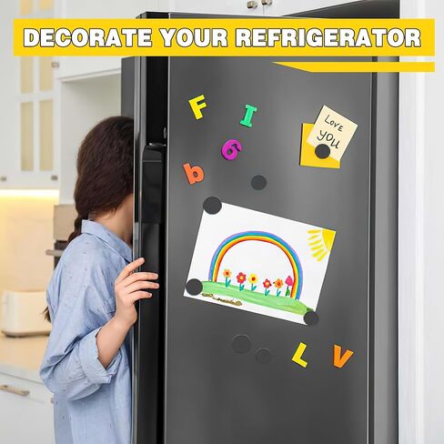 70 قطعة مغناطيس سيراميك دائري للحرف اليدوية، 1.18 × 0.15 بوصة مغناطيس صناعي من الفريت الأسود القوي للثلاجة، DIY، الفصول الدراسية، والمشروعات العلمية in Kuwait