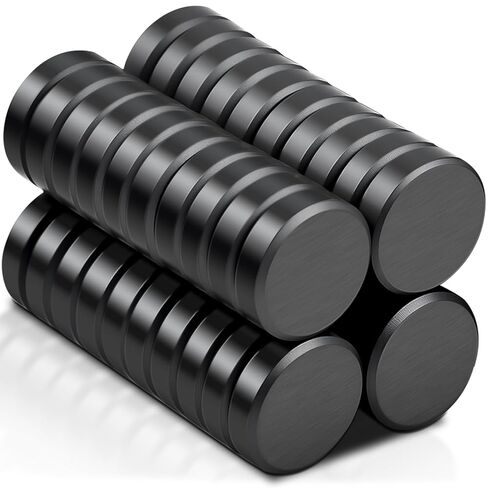 40 Pack Strong Ceramic Round Magnets, Heavy Duty Small Magnets for Crafts, 18x5 mm (0.7''x0.2'') Industrial Circle Magnet for Craft Whiteboard in Saudi Arabia