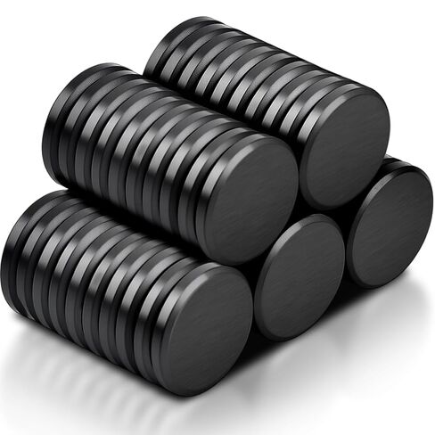 40 Pack Strong Ceramic Round Magnets, Heavy Duty Small Magnets for Crafts, 18x5 mm (0.7''x0.2'') Industrial Circle Magnet for Craft Whiteboard in Saudi Arabia