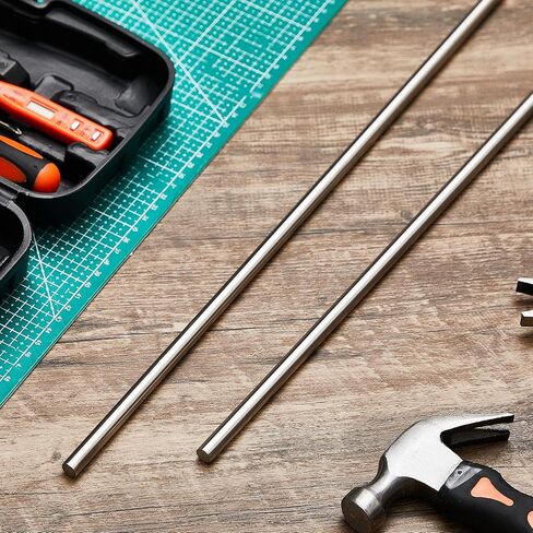 2 Pcs 304 Stainless Steel Rod 3/8''(10 mm) Diameter 36'' (915 mm) Length Solid Round Bar Metal Shaft Rods for DIY Craft Industry Metal Working in Saudi Arabia