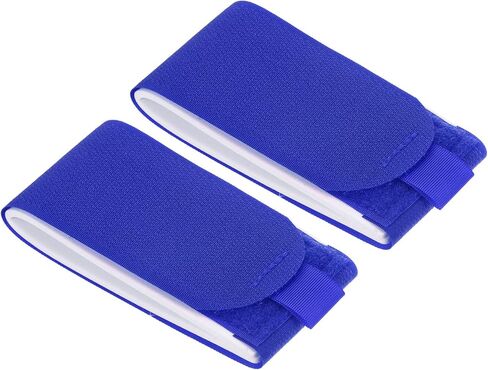 47cmx5.5cm Ski Strap Fasteners, 2 Pack Adjustable Carrier Strap Ski Wraps Ski Accessories for Skis and Pole, Blue in Saudi Arabia