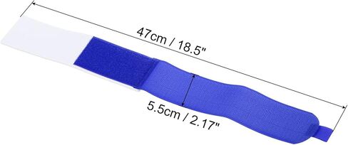 47cmx5.5cm Ski Strap Fasteners, 2 Pack Adjustable Carrier Strap Ski Wraps Ski Accessories for Skis and Pole, Blue in Saudi Arabia