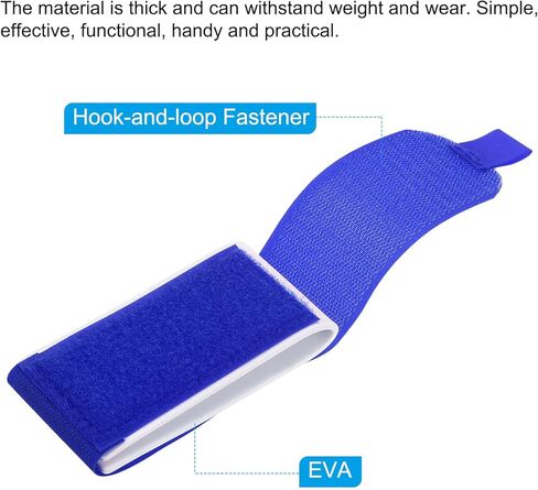 47cmx5.5cm Ski Strap Fasteners, 2 Pack Adjustable Carrier Strap Ski Wraps Ski Accessories for Skis and Pole, Blue in Saudi Arabia
