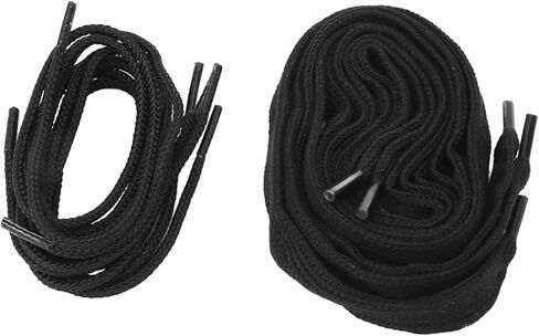 Lacrosse Mesh String Kit, Black Nylon Wear Proof Woven Mesh Piece with 7 Braided Strings, Universal Accessory for Lacrosse Sticks in Saudi Arabia