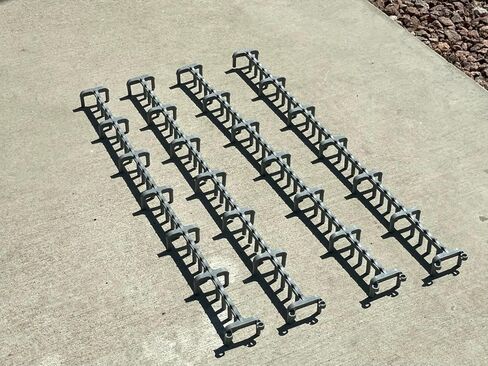 Sandbaggy Plastic Slab Bolster - Continuous Rebar Support Chair - Snap & Lock Ends, Flexible Design - 29 Rebar Capacity (200, 1-1/2 in x 2.5 ft (H x L)) in Saudi Arabia