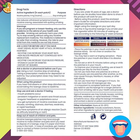 Nicotine Oral Strips, Fast-Absorbing Quit Smoking Strips 4mg, 30 Count Stop Smoking Aid with Behavioral Support Program, Fruit Flavored Nicotine Replacement lozenges, Helps Control Cravings in Kuwait