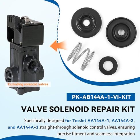 طقم إصلاح الملف اللولبي للصمام PK-AB144A-1-KIT لصمامات التحكم في الملف اللولبي TeeJet DirectoValve AA144A-1، AA144A-2، AA144A-3 in Kuwait