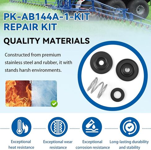 طقم إصلاح الملف اللولبي للصمام PK-AB144A-1-KIT لصمامات التحكم في الملف اللولبي TeeJet DirectoValve AA144A-1، AA144A-2، AA144A-3 in Kuwait