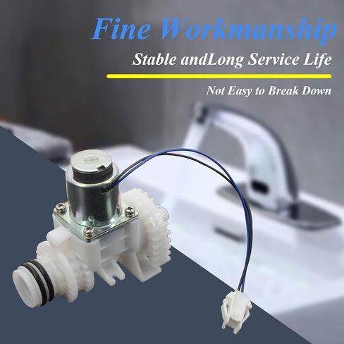 صمام الملف اللولبي لصنبور الاستشعار، الجهد الكهربي المقدر 3 فولت، متوافق مع صناديق التحكم في صنبور مستشعر TOTO DLE124DE وDLE124BSK، صمام التحكم في تدفق المياه مع الملحقات الأساسية in Kuwait