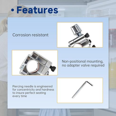 صمام ثقب الرصاصة BPV21، 1/2 بوصة و5/8 بوصة OD، بديل OEM للثلاجة وأجهزة تكييف الهواء in Kuwait