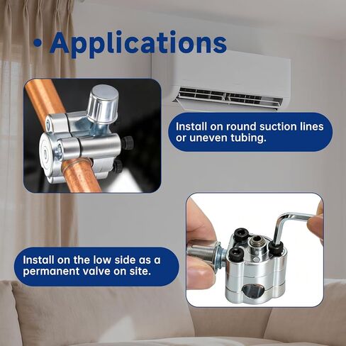 صمام ثقب الرصاصة BPV21، 1/2 بوصة و5/8 بوصة OD، بديل OEM للثلاجة وأجهزة تكييف الهواء in Kuwait