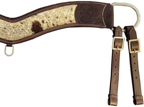 Showman Hair-On Cowhide Leather Tripping Collar in Saudi Arabia