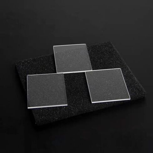 5 Pcs Optical Glasses,Optical Quartz Glass,Fused Quartz Plates,Fused Silica Glass,Quartz Glass Sheet (Laboratory UV-Vis Grade, 25 x 25 x 1 mm) in Kuwait