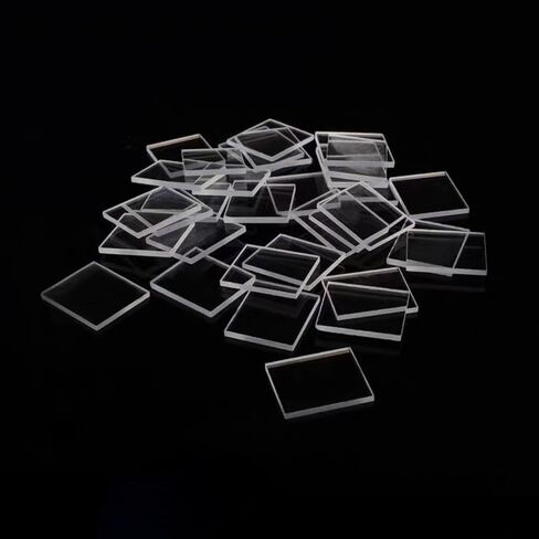 5 Pcs Optical Glasses,Optical Quartz Glass,Fused Quartz Plates,Fused Silica Glass,Quartz Glass Sheet (Laboratory UV-Vis Grade, 25 x 25 x 1 mm) in Saudi Arabia