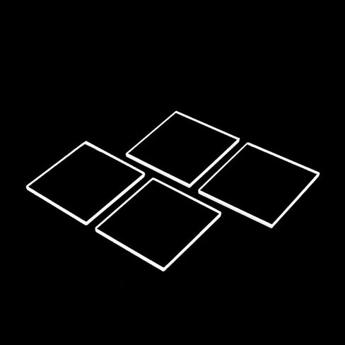 5 Pcs Optical Glasses,Optical Quartz Glass,Fused Quartz Plates,Fused Silica Glass,Quartz Glass Sheet (Laboratory UV-Vis Grade, 25 x 25 x 1 mm) in Saudi Arabia