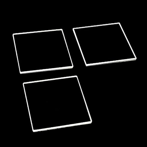 5 Pcs Optical Glasses,Optical Quartz Glass,Fused Quartz Plates,Fused Silica Glass,Quartz Glass Sheet (Laboratory UV-Vis Grade, 25 x 25 x 1 mm) in Saudi Arabia