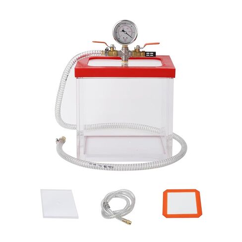 Vacuum Chamber 2 Gallon, Upgraded Acrylic Material Vacuum Chamber, 0.7IN Wall Thickness 7L Transparent, Ideal for Degassing, Vacuuming of Silicone, Resin, Vacuum Packing in Saudi Arabia