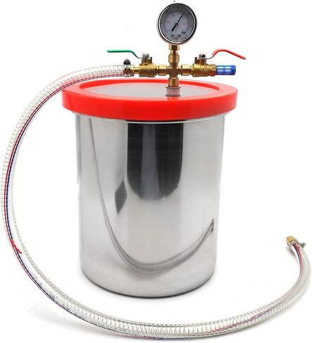 HongK- مجموعة أدوات تكييف الهواء لمضخة الهواء سعة 3 جالون من السيليكون ومضخة هواء أحادية المرحلة 3CFM [P/N: ET-TOOL009-RAW] in Kuwait