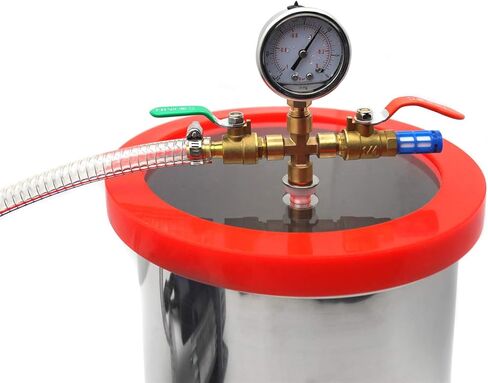 HongK- مجموعة أدوات تكييف الهواء لمضخة الهواء سعة 3 جالون من السيليكون ومضخة هواء أحادية المرحلة 3CFM [P/N: ET-TOOL009-RAW] in Kuwait