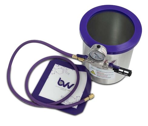 Glass Vac BVV 1.5 Gallon Stainless Steel Vacuum Chamber with Glass Lid in Saudi Arabia