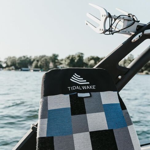 Tidal Wake TAG-IT –58" Snub Nose Surf & Wake Board Sock - Soft Wakesurf/Wakeboard Bag with Built-in Name Tab, Customizable Wake Surfboard/Wakeboard Cover Protects Your Board Teal-Cream-Taupe in Kuwait