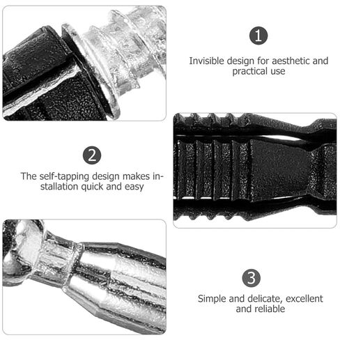 100pcs Furniture Connector Cam Lock Fittings 2-in-1 Hidden Cabinet Bolt Nut Fastener Kit for Wardrobe and Furniture Assembly in Saudi Arabia