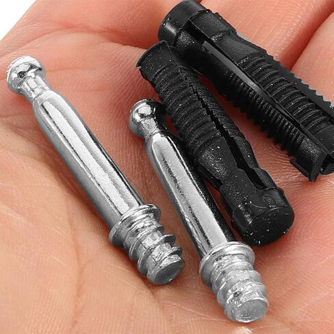 100pcs Furniture Connector Cam Lock Fittings 2-in-1 Hidden Cabinet Bolt Nut Fastener Kit for Wardrobe and Furniture Assembly in Saudi Arabia