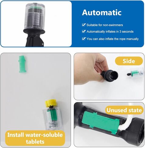24 Gram CO2 Cartridge Life Jacket Rearming Kit, Auto/Manual PFD, Metal Cartridge for Life Jacket CO2 Cartridges. in Kuwait