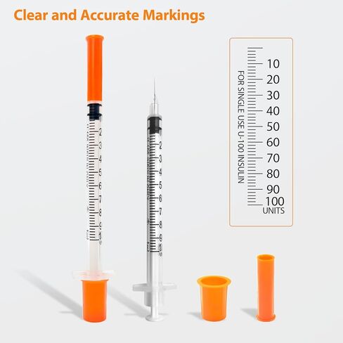 30 Pack U-100 1cc 31 Gauge 5/16 Inch Syringe, Individually Packed in Saudi Arabia