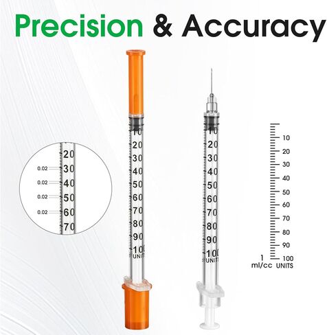 1ml 31 Gauge 5/16 Inch 8mm Syringe, Individually Packed , 50PACK in Kuwait