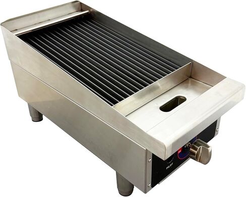 TECHTONGDA 12" Commercial Gas Charbroiler Smokeless Broiler Grilled Steak Machine Natural Gas Cast Iron Grates BBQ Broiler in Saudi Arabia