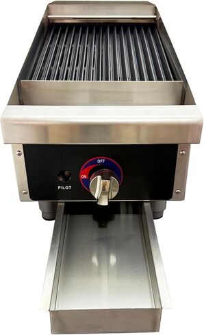 TECHTONGDA 12" Commercial Gas Charbroiler Smokeless Broiler Grilled Steak Machine Natural Gas Cast Iron Grates BBQ Broiler in Saudi Arabia