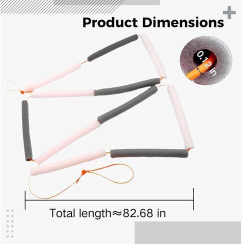 Bungee Crossbar Set: Training Jump Band, Soft, Multi-Color, 82.7 In in Kuwait