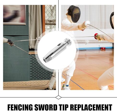 Stainless Steel Fencing Sword Tip Replacement Heads Durable Spare Parts for Practice Fencing Compatible with Epee and Foil Swords Accessories in Kuwait