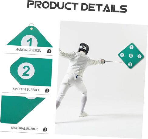 BESPORTBLE Dual-Sided Fencing Target Sturdy Wall-Mounted Arrow Target for Training Anti-Puncture Rubber Fencing Equipment for Indoor and Outdoor Practice in Saudi Arabia