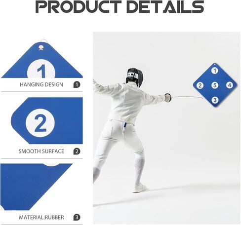POPETPOP Fencing Practice Dummy Shooting Target Wall for Fencing Sport Accessory Double-Sided Tool Weather-Resistant Portable in Saudi Arabia