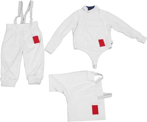 350NW Fencing Sport Uniform Suit,Fencing Pants Jacket Vest Set for Kids (42) in Kuwait