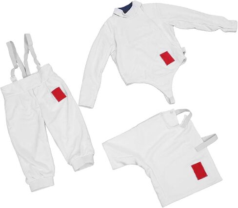 350NW Fencing Sport Uniform Suit,Fencing Pants Jacket Vest Set for Kids (42) in Kuwait