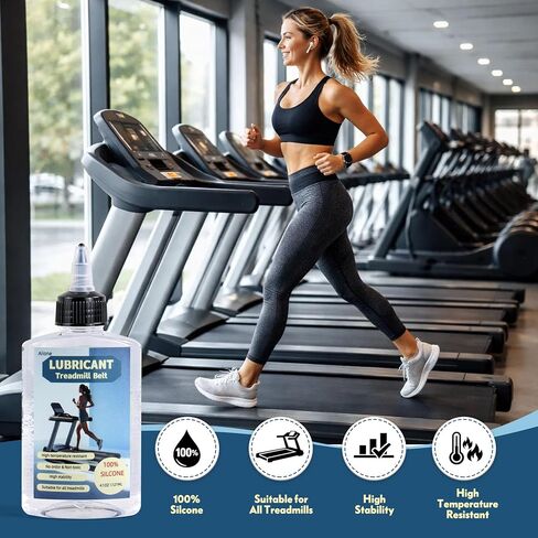 Premium Quality 100% Pure Silicone Treadmill Belt Lube High Temperature Resistant Stable Lube with Rigid Application Tube Easy to Use Suitable for Most Treadmills in Saudi Arabia