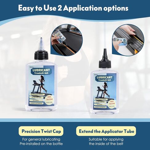 Premium Quality 100% Pure Silicone Treadmill Belt Lube High Temperature Resistant Stable Lube with Rigid Application Tube Easy to Use Suitable for Most Treadmills in Saudi Arabia
