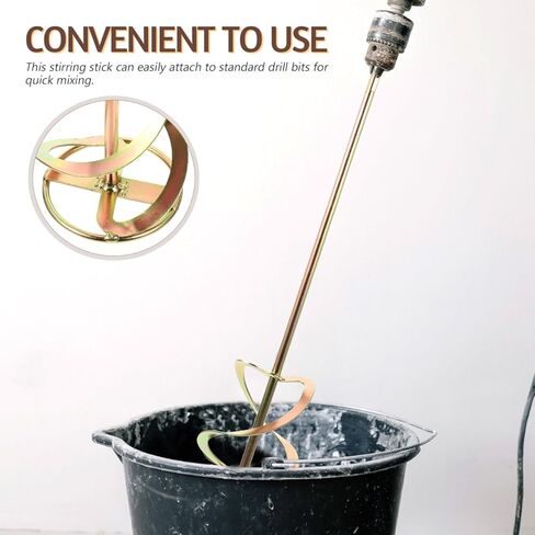 Angoily 19.09 Inch Electric Hammer Mixing Rod Drill Attachment Paint Mixer for Drywall Mud Grout Cement Stirring Tool Replacement in Kuwait