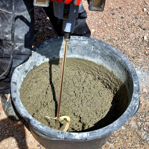 Angoily 19.09 Inch Electric Hammer Mixing Rod Drill Attachment Paint Mixer for Drywall Mud Grout Cement Stirring Tool Replacement in Kuwait