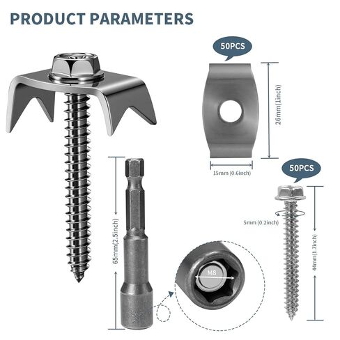 دبابيس سياج شائكة قابلة لإعادة الاستخدام، 50 قطعة من مثبتات السياج لسياج الأسلاك، مشابك سياج الأسلاك، مسامير سياج للأخشاب الناعمة، متوافقة مع الشبكة المعدنية in Kuwait