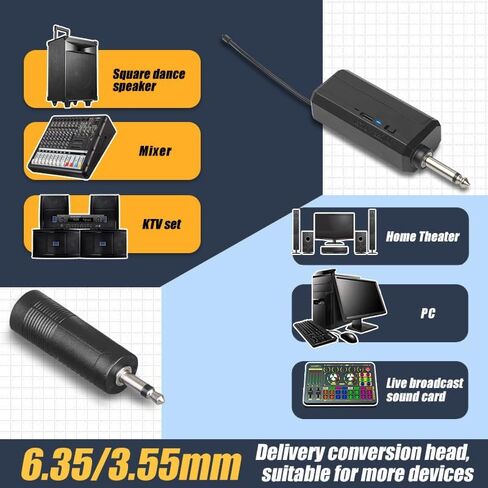 Wireless Karaoke Microphone, 8-Hour Battery Handheld Mic with Recharging Receiver & 3.5mm Adapter, Gray - for Singing, Parties, Home Music Entertainment in Kuwait