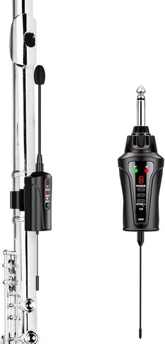 UHF Wireless Flute Microphone System, Wireless Tie-on Microphone for Flute, Suitable for Live Performances, PA Systems, Audio Mixers, and Speakers - DT-5 in Kuwait