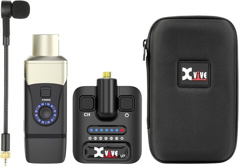 Xvive XV-U8 Wireless Acoustic Guitar System with 2.4GHz Guitar Transmitter and Receiver in Saudi Arabia