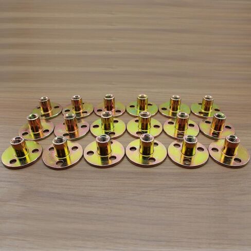 3/8 "-16 T المكسرات الكربون الصلب قاعدة مستديرة لوحة الجوز T-المكسرات الأثاث الأجهزة شفة إدراج موضوع الإناث 18 قطعة in Kuwait