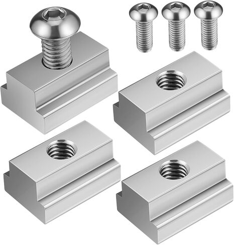 4 قطعة من الفولاذ المقاوم للصدأ لملحقات السرير، مشابك تثبيت السكك الحديدية لسرير الشاحنة، ملحقات الفتحة in Kuwait